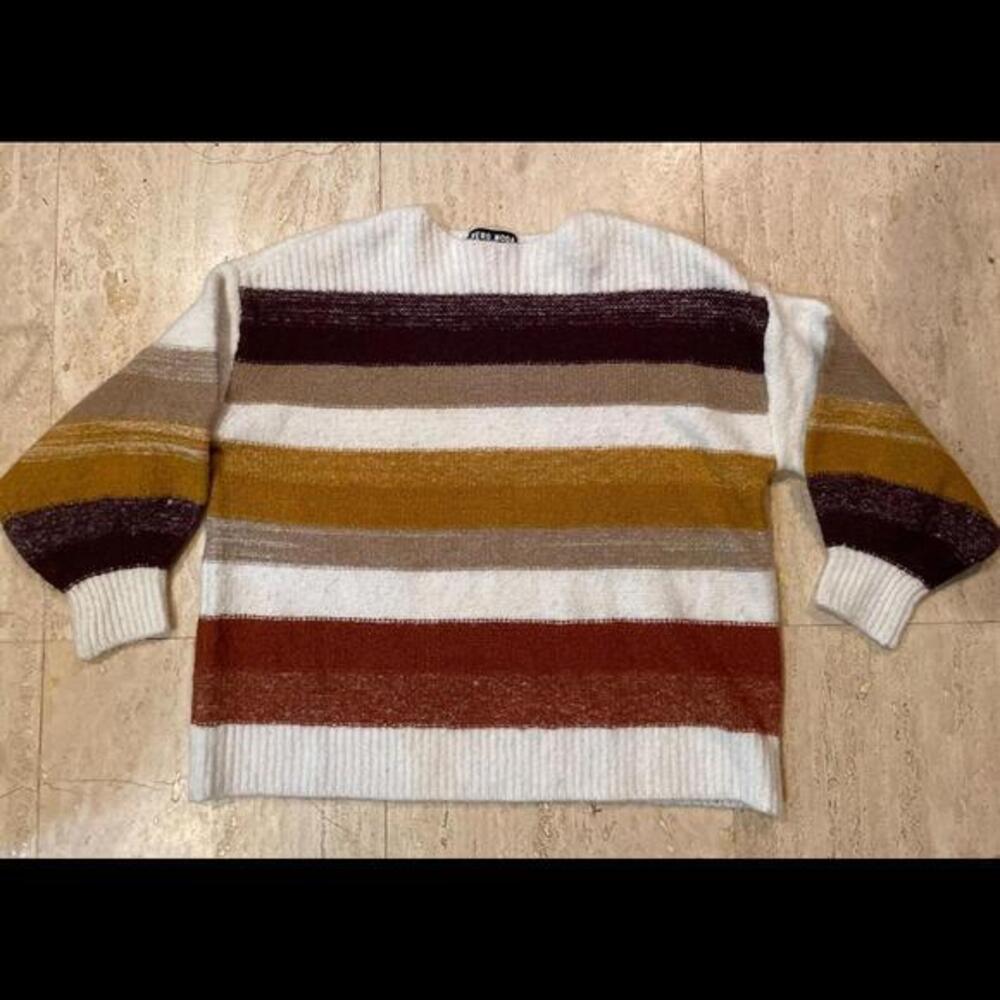 Vero Moda Striped Color block cozy soft‎ Pullover Sweater women’s size S